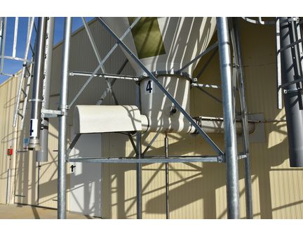 Silo d'élevage à cône axial de 60° pour l'alimentation des veaux  Capacité 20m3, 26m3 ou 30m3 - Poudre de lait_7