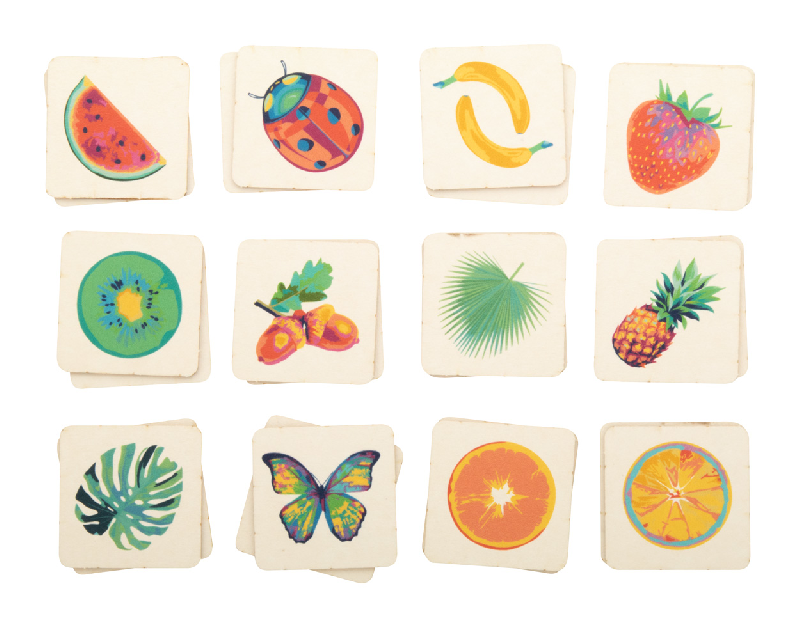 Jeu de mémoire personnalisé - 24 tuiles en carton 40x40 mm - Impression quadri recto verso et boîte_7