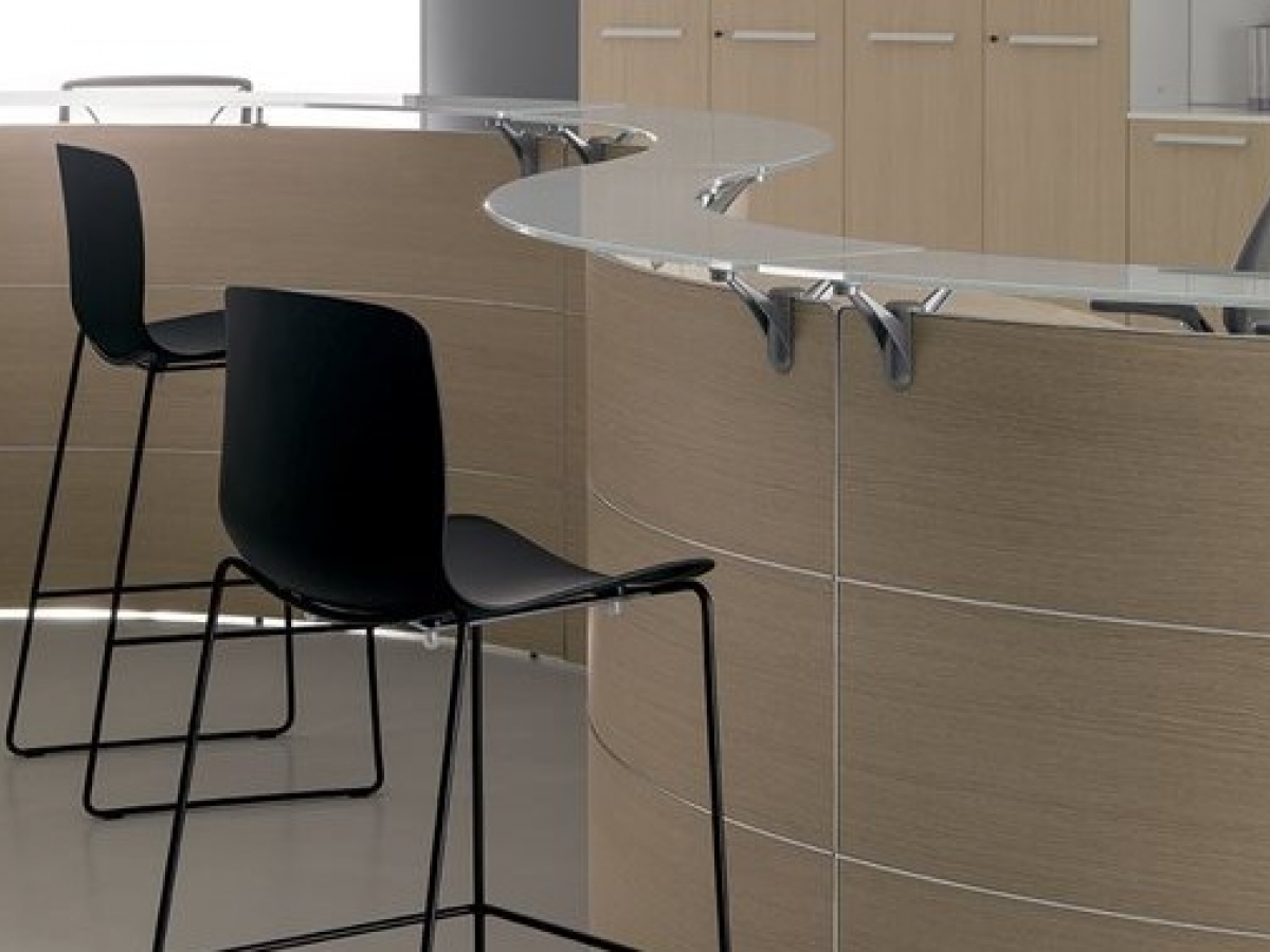 Banque d'accueil modulable arrondie - DV701 ABAKO_7