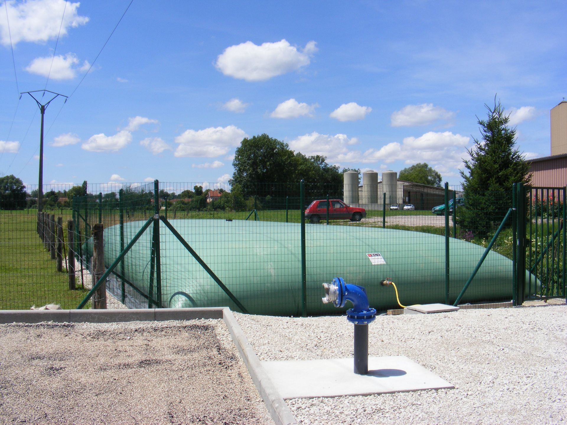 Citerne souple pour stockage temporaire en cas d'accident
