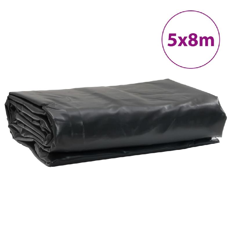 Vidaxl bâche anthracite 5x8 m 650 g/m² 156106_7