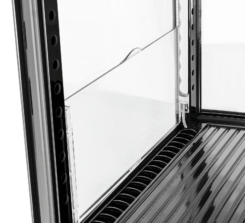 Mini vitrine réfrigérée 98L2T noir 700698 Bartscher_7