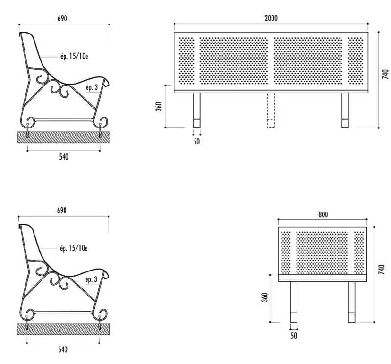 Banc santiago acier_7