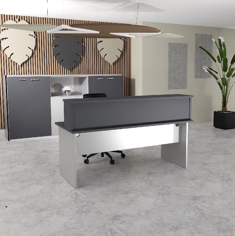 Bureau d'accueil Tono - Mobel Linea. - 80, Alu, Anthracite_7