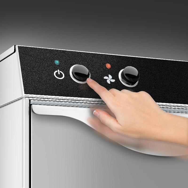 Lave-verres mécanique casier 400 x 400 mm e- Avec pompe de vidange | GGM GLS320ME_7
