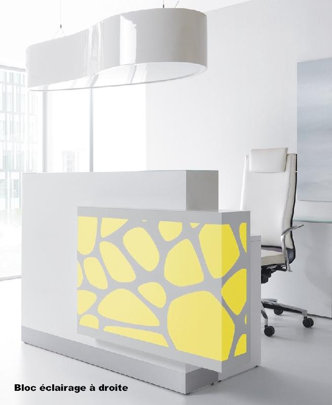 Borne d'accueil Organic avec système d'illumination - MDD - 130, Blanc brillant, A droite_7