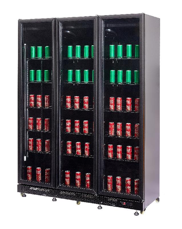 Réfrigérateur 3 portes en verre noir nap-1200 l1600 7455.1920 COMBISTEEL_7