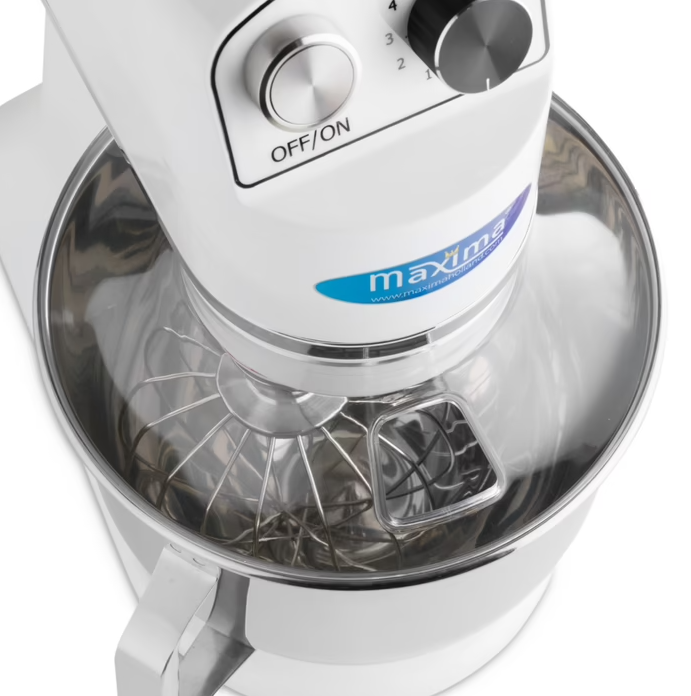 Mixer planétaire - 7 L - jusqu'à 2 kg de pâte - blanc | Maxima - 09300154_7