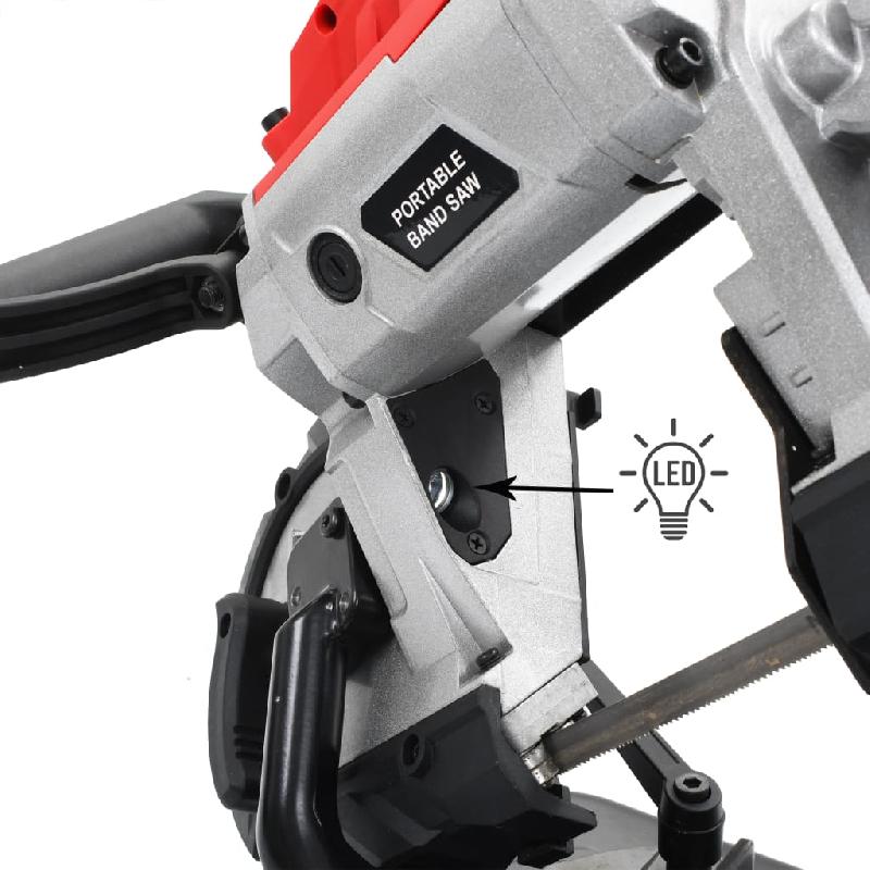 Vidaxl scie à ruban avec mallette portable acier 143386_7