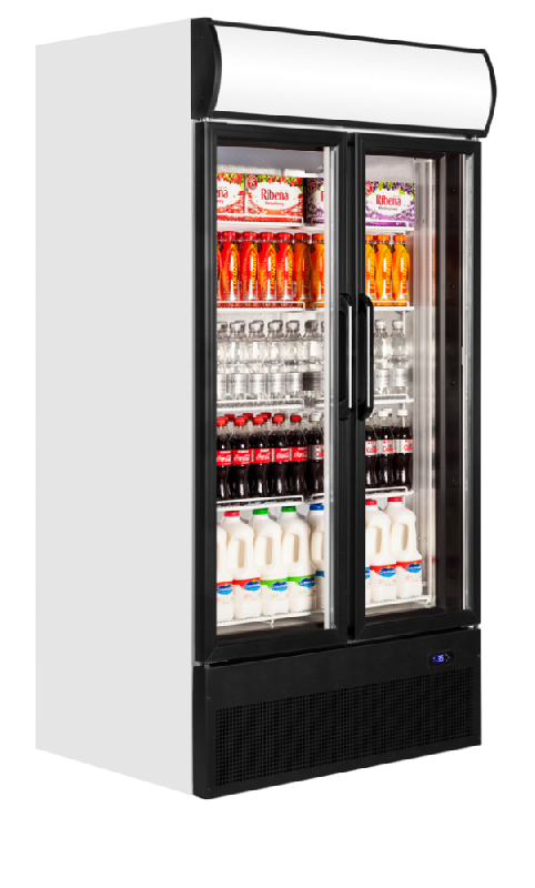 Refroidisseur de présentation - Vitrine réfrigérée FSC - 2 ou 3 portes battantes ou coulissantes - Finition blanc ou noir - Référence FSC1000H_7