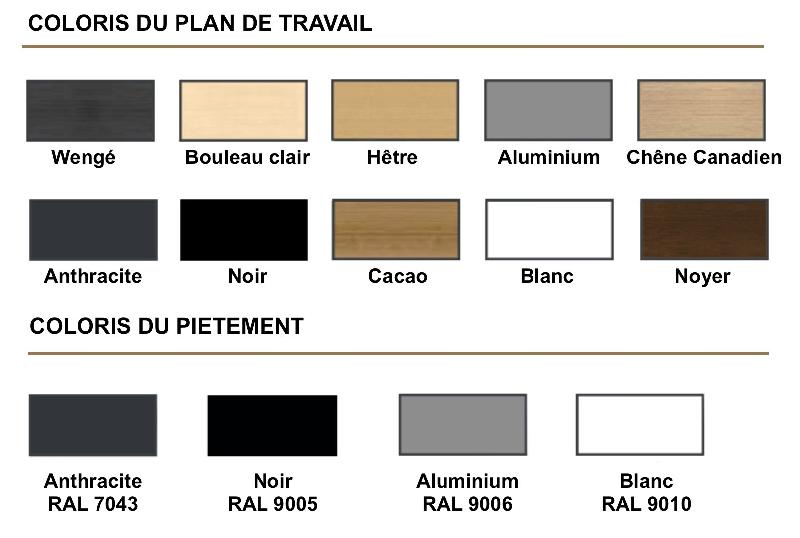 Bureau droit réglable en hauteur OGI Y - MDD - Blanc, 140 x 80 cm_7
