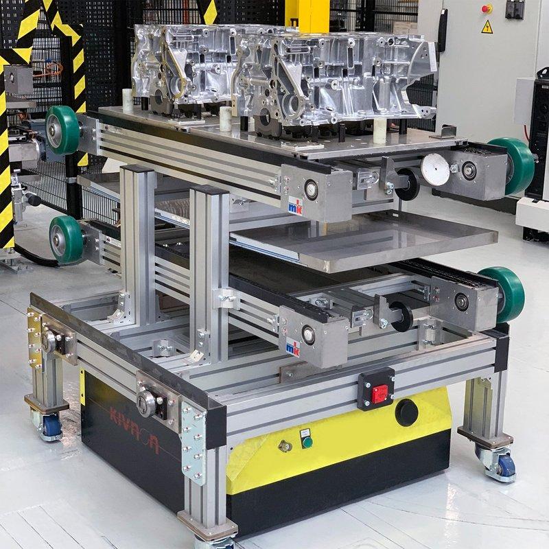 Véhicule à guidage automatique (VGA) - Équipements sur mesure pour manipulation de plateaux de chargement - mk technology group_7