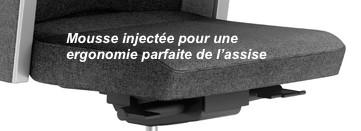 Fauteuil de Direction cuir KO1 avec têtière - Sokoa. - cuir blanc_7