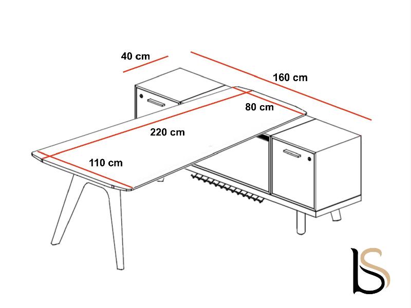 Table de réunion interactive Rail - Bralco. - Chêne tabac_7