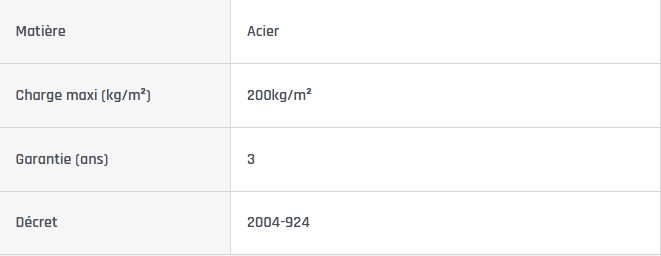 Échafaudage roulant en acier galvanisé Goliath 120 - Comabi SNC - hauteur de travail maximale 4 m - robuste et pratique_7