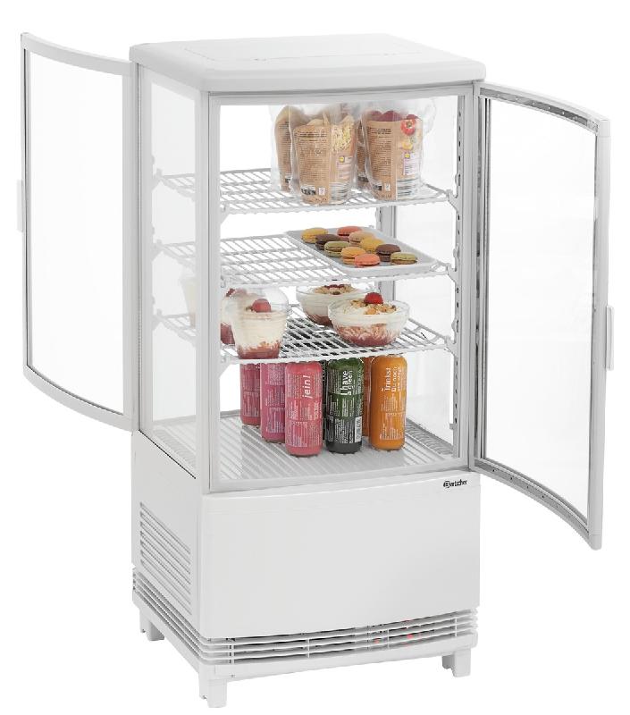 Mini vitrine réfrigérée 75L2T blanc 700287 Bartscher_7