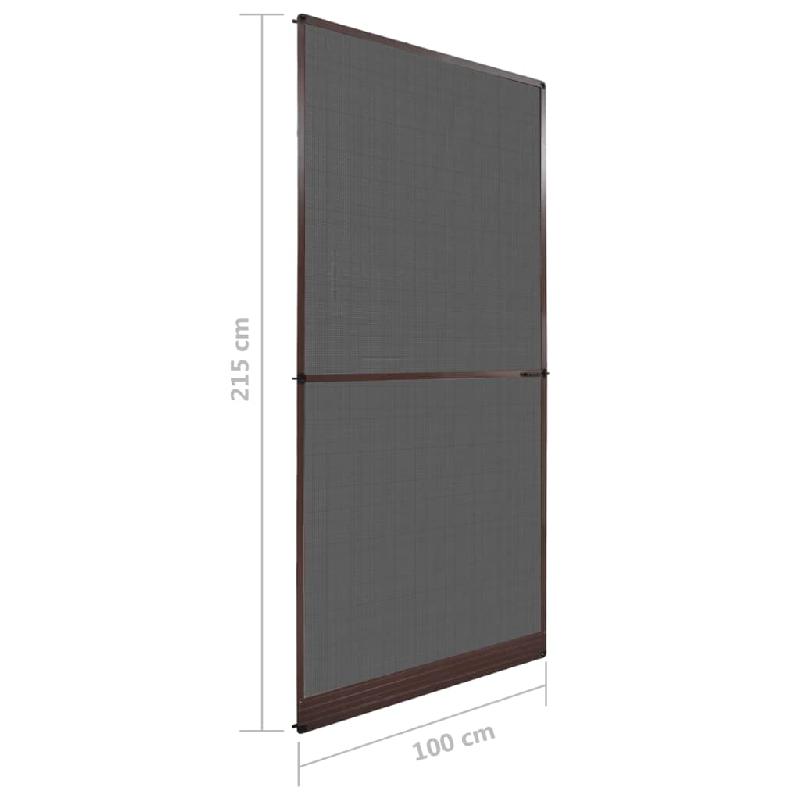 Vidaxl moustiquaire à charnière pour portes marron 100x215 cm 141564_7