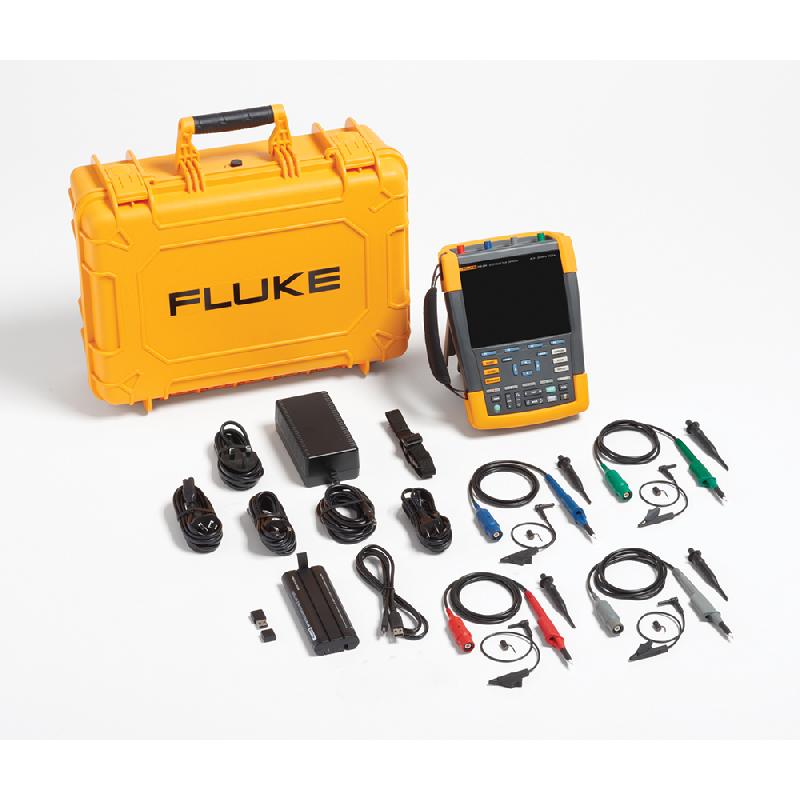 FLUKE-190-204-III-S - Oscilloscope numérique portable ScopeMeter, 4 voies, 200 MHz, entrées flottantes, IP51, logiciel et mallette_7