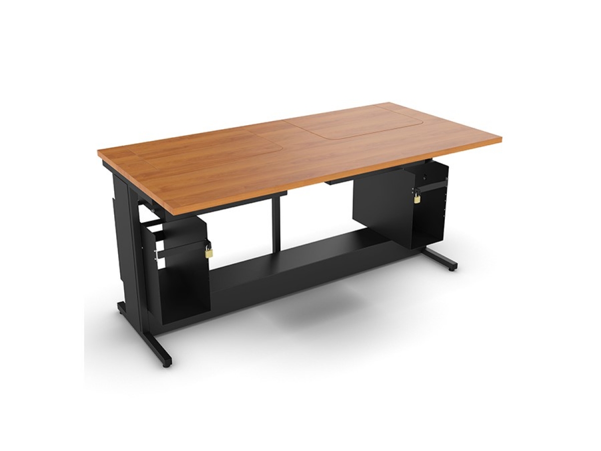 Table informatique à écran rabattable pour sécuriser l'équipement informatique - DATA_7