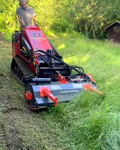 Broyeur avec réglage hydraulique de débit et pression