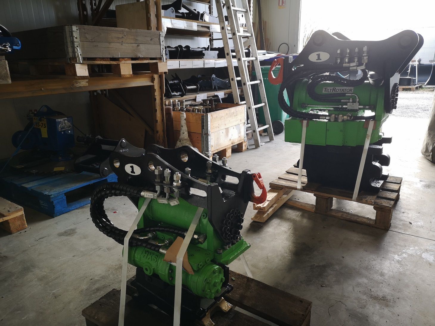 Tiltrotator compatible avec coupleurs Arden, Volvo, Liebherr