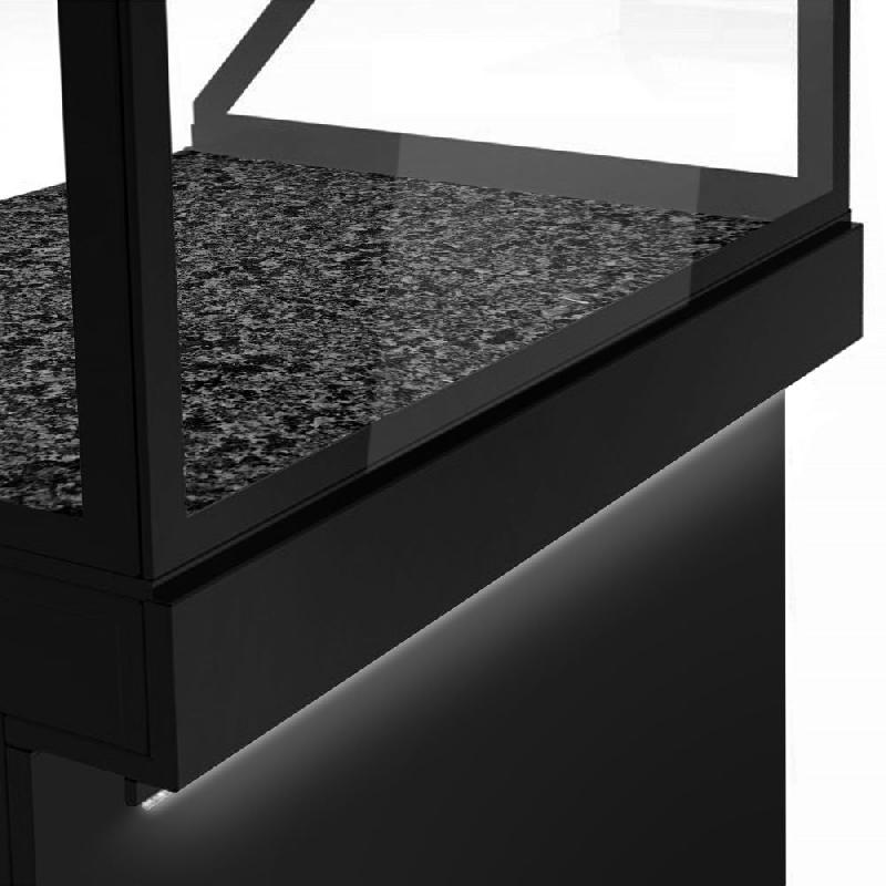 Comptoir chauffant - TORONTO - L1300 mm - Noir - Plaque granit chauffante - P800_7