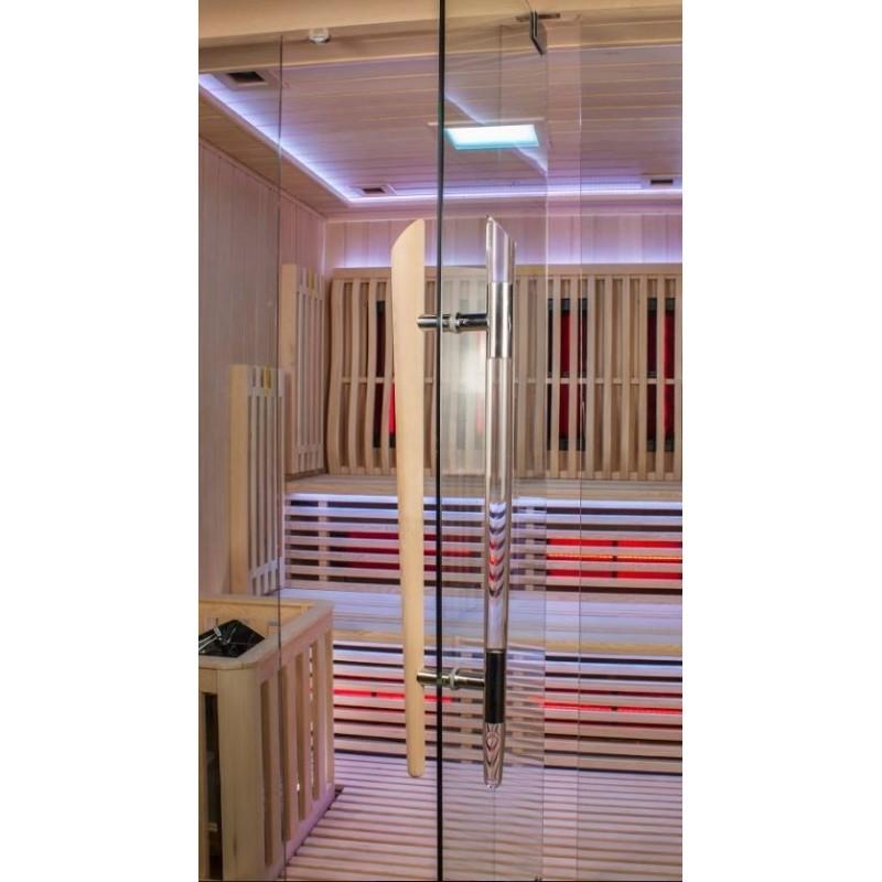 SAUNA COMBI BOREAL® ELÉGANCE 5 - 180X180 INFRAROUGE + VAPEUR_7