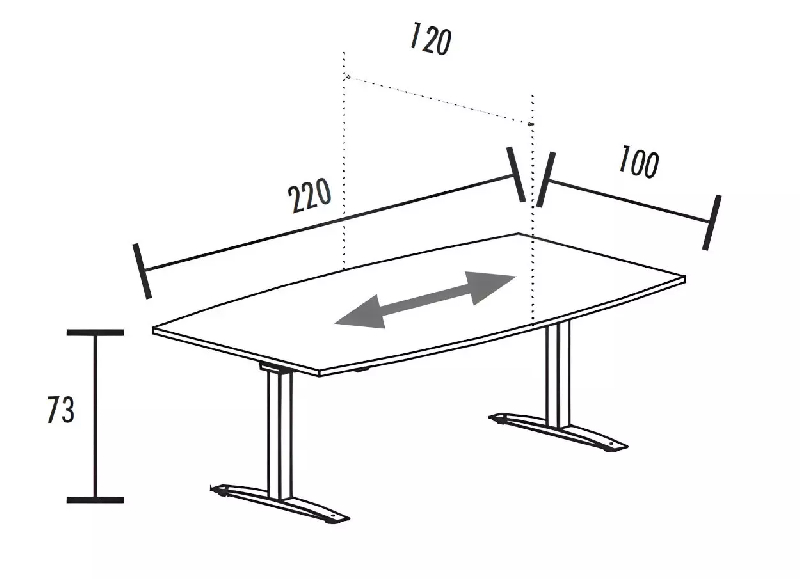 Table de réunion jusqu'à 12 personnes So Albox_7