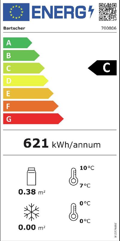 Meuble frigorifique 60L-1F 700806 Bartscher_7