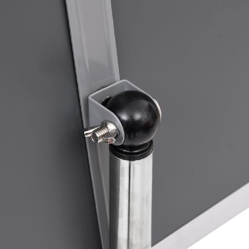 Vidaxl support d'affiche a4 sur pied argenté alliage d'aluminium 51209_7