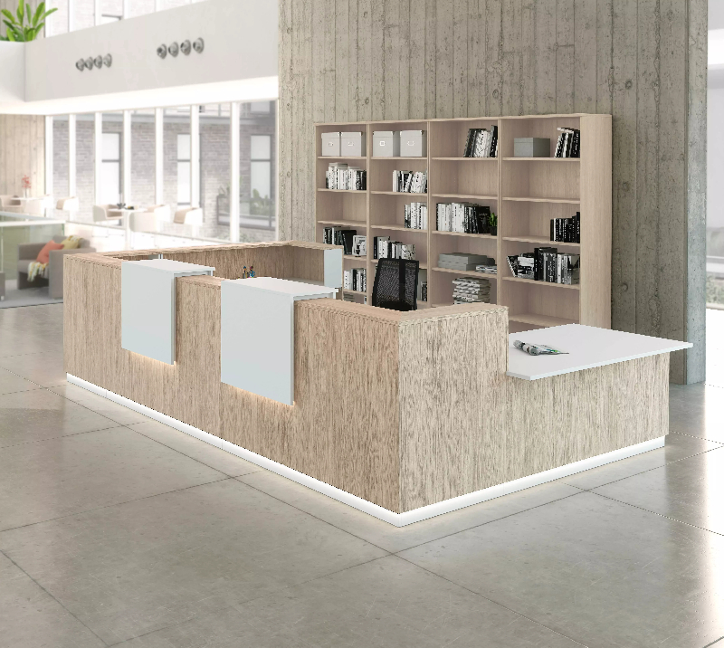 Banque d'accueil PMR largeur 4,24m option éclairage So Aragon_7