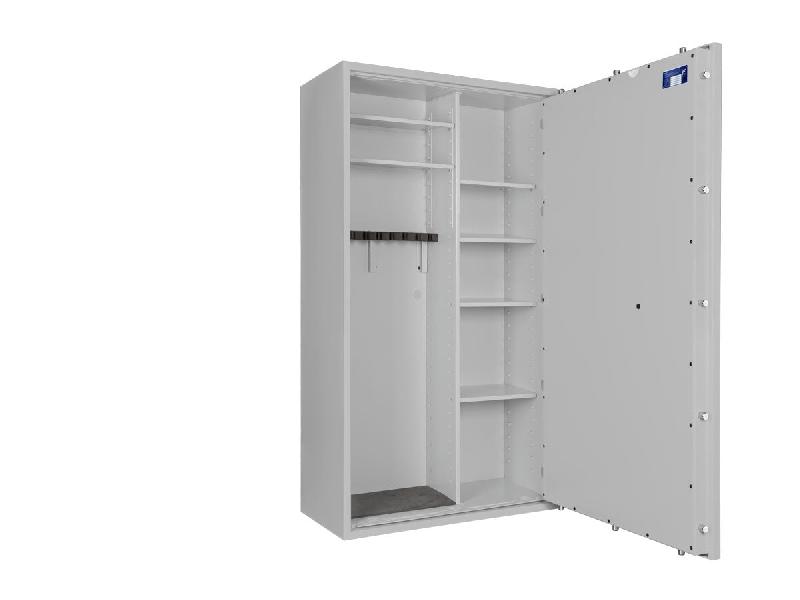 Armoire à armes FORMAT CAPRIOLO V Classe I - Armoire à fusils (EN 1143-1) - Serrure électronique La Gard ComboGard Pro / Gris clair RAL 7035_7