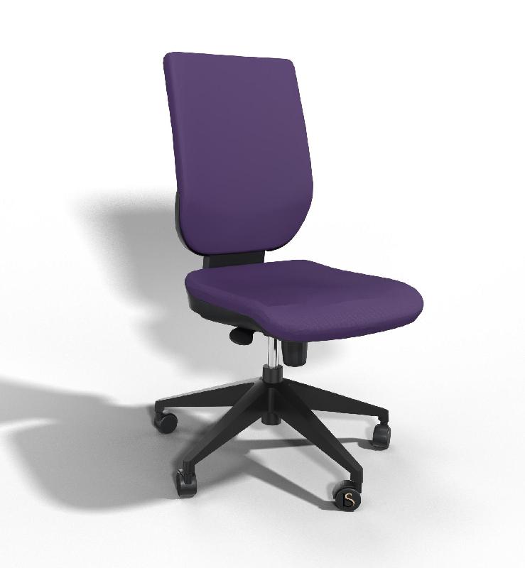 Siège de bureau Tertio haut dossier synchrone - Sokoa - Violet, Non_7
