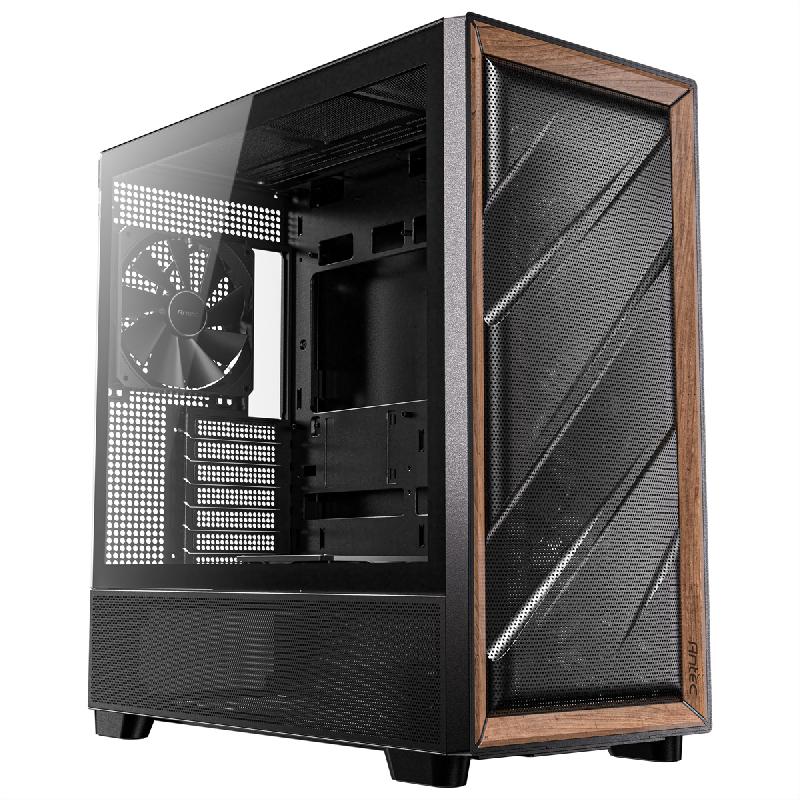 Antec flux boîtier pc midi tower gaming atx, noir_7