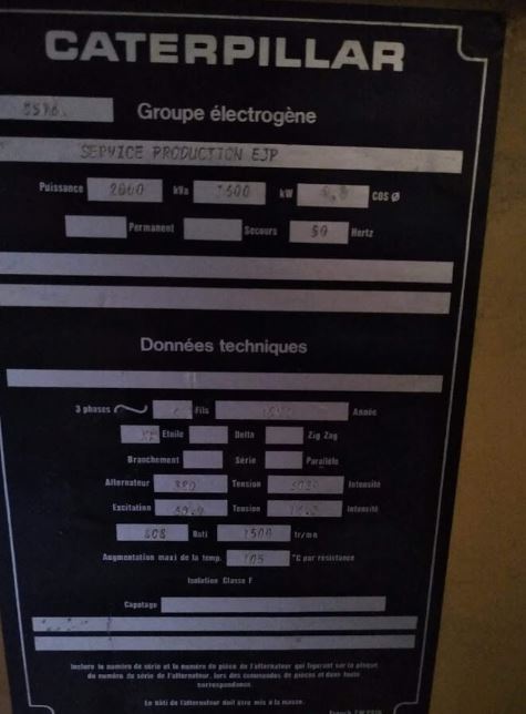 Groupe électrogène en container Caterpillar 2000 kVA - Model 3516 - Moteur Caterpillar - Année 1997_7