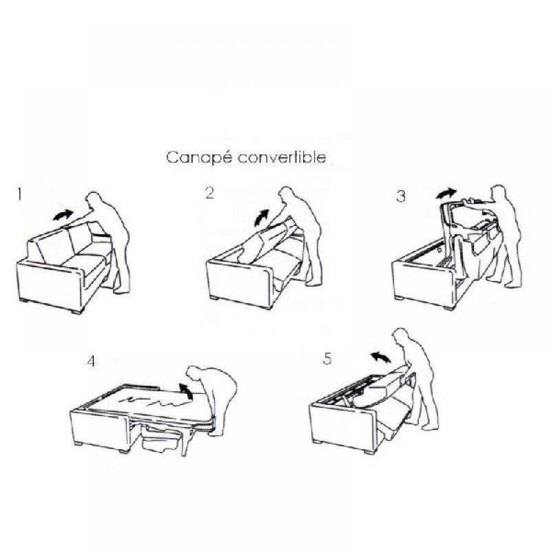 Canapé d'angle convertible EXPRESS DREAMER 140 cm - Matelas 16 cm - Velours côtelé caramel - Méridienne modulable avec coffre_7