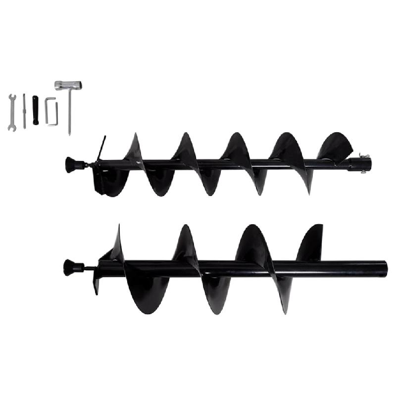 Vidaxl jeu de perceuse de sol à tarière acier 279576_7