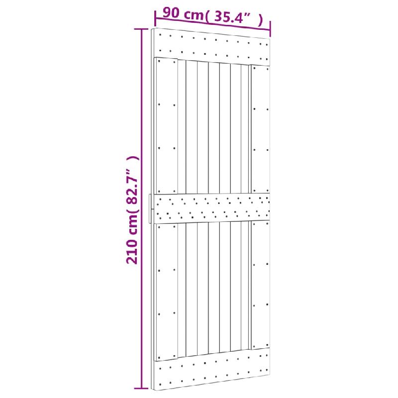Vidaxl porte narvik 90x210 cm bois massif de pin 154439_7
