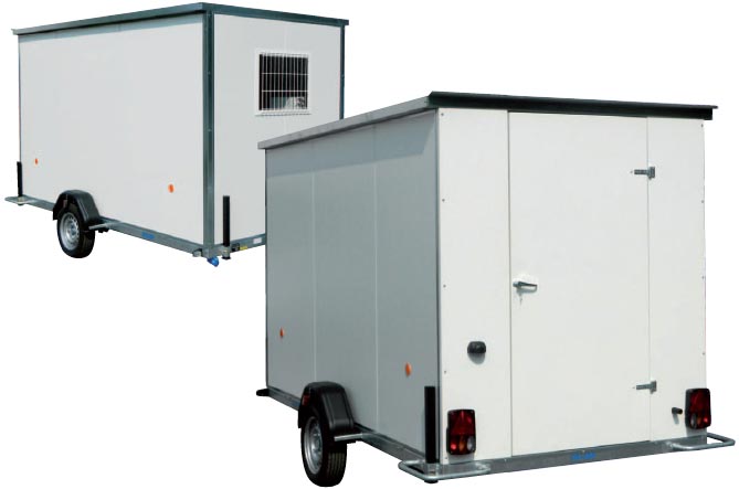 Roulotte de chantier baraques jaunes / stockage / 3.33 x 2.2 x 2.33m_7
