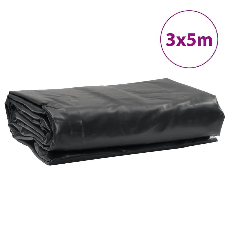Vidaxl bâche anthracite 3x5 m 650 g/m² 156085_7