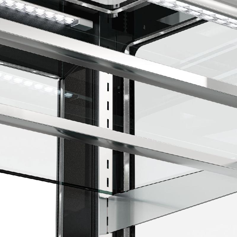 Vitrine réfrigérée pour pâtisserie MADRID - 1500 mm - 3 étagères - Noir_7