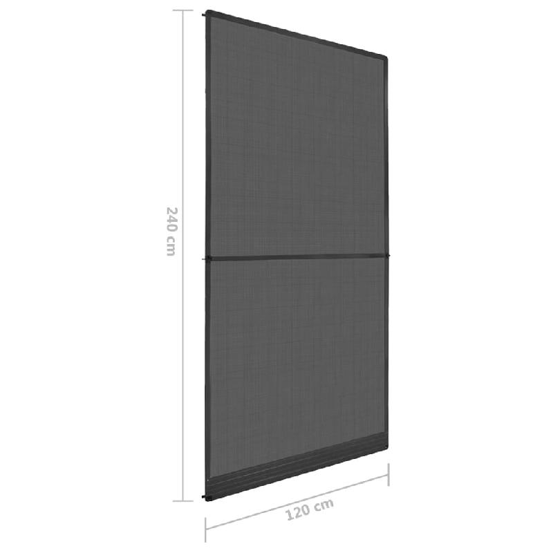 Vidaxl moustiquaire à charnière pour portes anthracite 120x240 cm 148714_7
