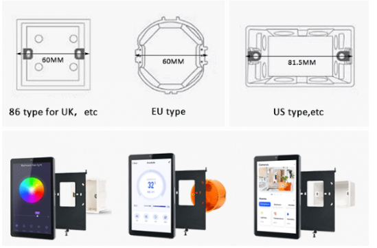 Écran tactile 8 pouces professionnel YziPanel - Android 12 ou 14 - 4 Go RAM / 32 Go ROM - EVI-YZ08P_7