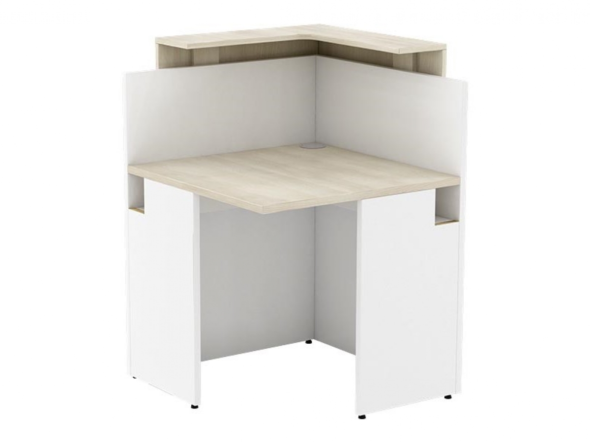 Banque d'accueil modulaire POGO - Design simple et élégant - Fabrication française - Configurations variées et PMR_7