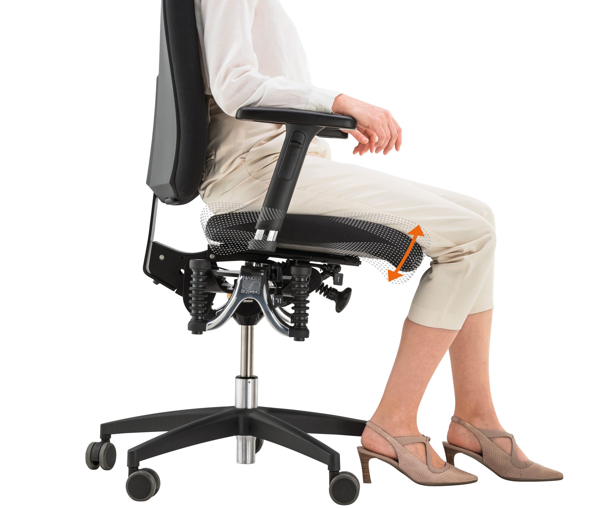 Siège de bureau pivotant, ergonomique avec accoudoirs réglables - 260 qi_7