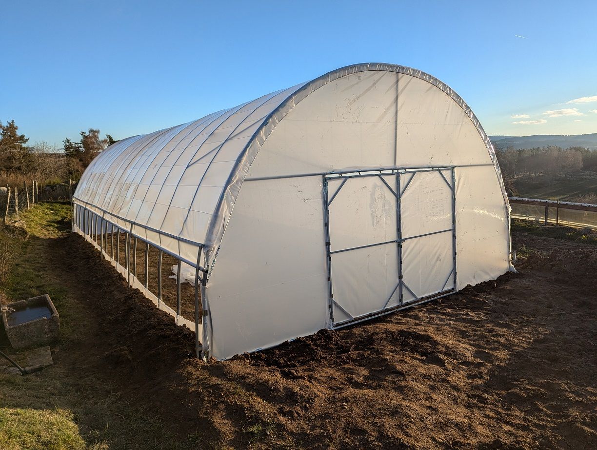 Serre de jardin modèle tubulaire à porte battante ou coulissante_7