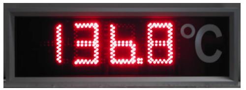 Indicateur numérique Géant, existe en plusieurs modèles standards - Capacité d'affichage de 9999 points - Série INTG_7