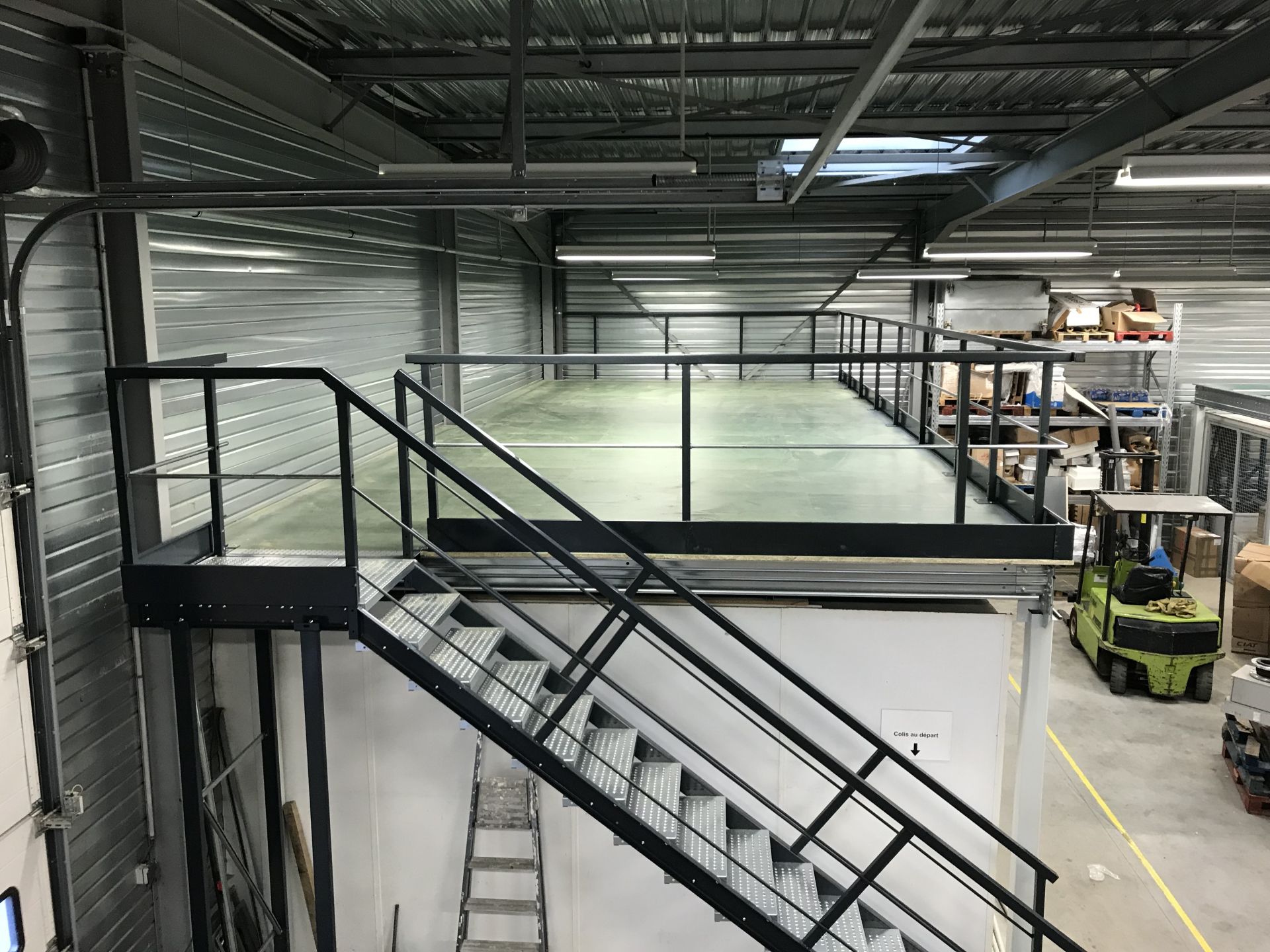 Plateforme poteaux 1 niveau - bccom rayonnage_7