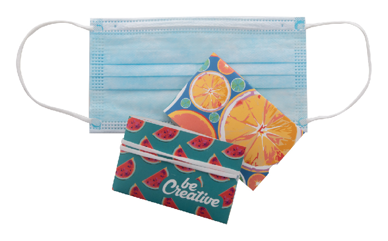 Étui pliable pour masque facial jetable - Impression quadri incluse - Couleur blanche - Minimum 250 pièces_7