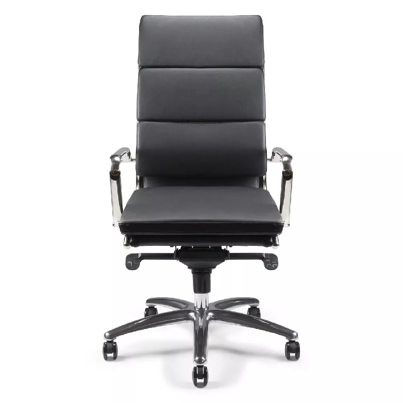 Fauteuil de Direction synchrone - cuir Noir pleine fleur -  So Ravenne - Sans_7